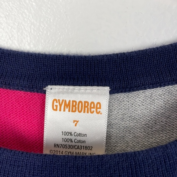 Gymboree Girl's multicolor patch design sleeveless sweater dress Size 7 - Picture 5 of 5